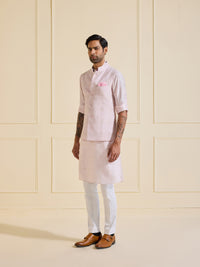 ETHEREAL GLEAM: LUMINOUS PINK WAISTCOAT