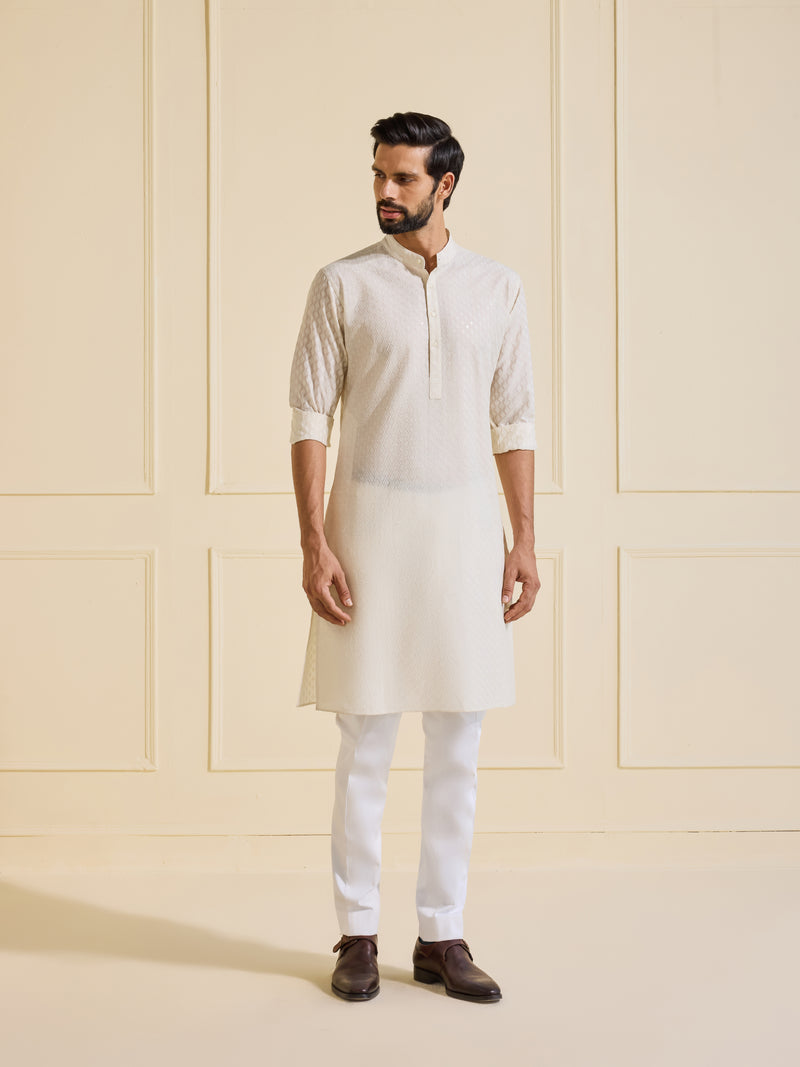 THE IMPERIAL OFF-WHITE KURTA