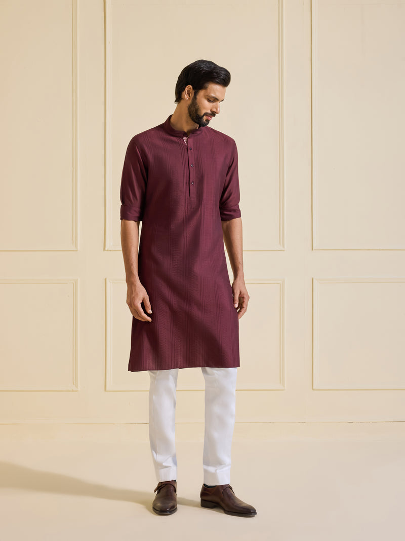 THE VELVET EMBER MAROON KURTA