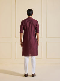 THE VELVET EMBER MAROON KURTA