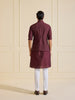 MAROON SILVER MIRAGE: LUXE WAISTCOAT