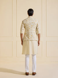 THE RADIANT FLORAISON IVORY WAISTCOAT