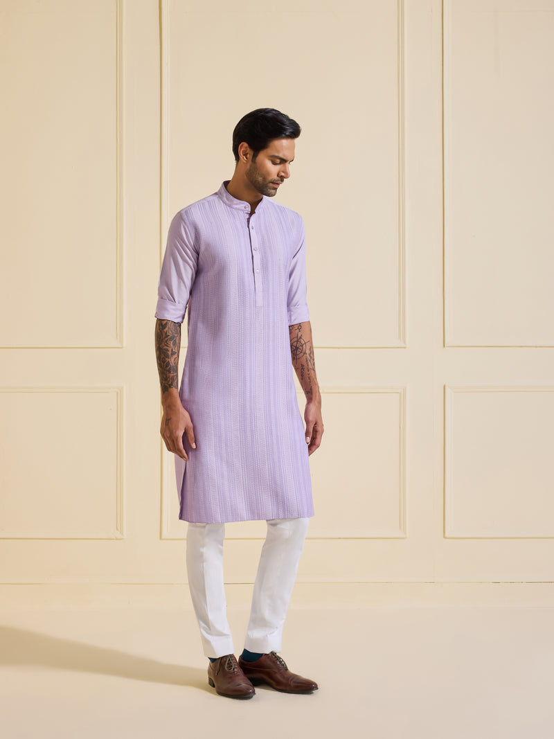 THE LAVENDER ECLAT KURTA