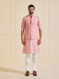 CHANDNI BLUSH: THE BESPOKE WAISTCOAT IN ETHNIC ELEGANCE