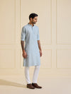 THE GLACIAL ICE BLUE KURTA