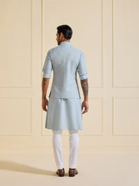 GLACIAL ESSENCE: THE CLASSIC ICE BLUE WAISTCOAT