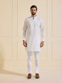 THE PRISTINE ELEGANCE WHITE KURTA