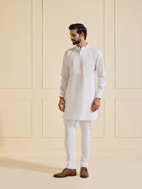 THE PRISTINE ELEGANCE WHITE KURTA