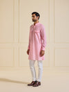 THE ROSÉ BLUSH KURTA WITH FLAP POCKETS