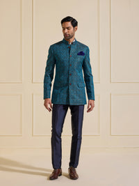 THE NEELABH TEXTURED BANDHGALA JACKET OF CLASSIC SOPHISTICATION