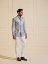 AROHAN: IVORY PRESTIGE BANDHGALA JACKET