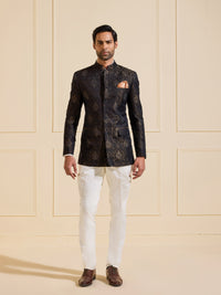 THE ORNATE GOLDEN GRANDIOSE BANDHGALA JACKET