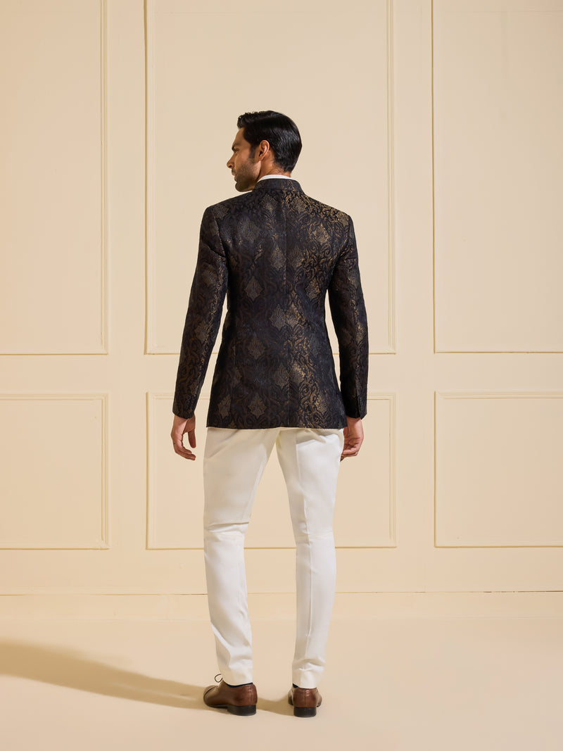 THE ORNATE GOLDEN GRANDIOSE BANDHGALA JACKET