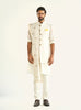 THE TEXTURED ALABASTER WAISTCOAT