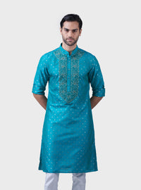 THE FLORA JACQUARD BUTTI KURTA