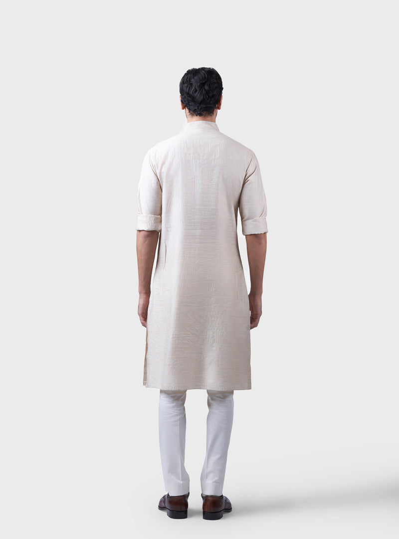 THE INTERPERSED BUTTI YOKE KURTA