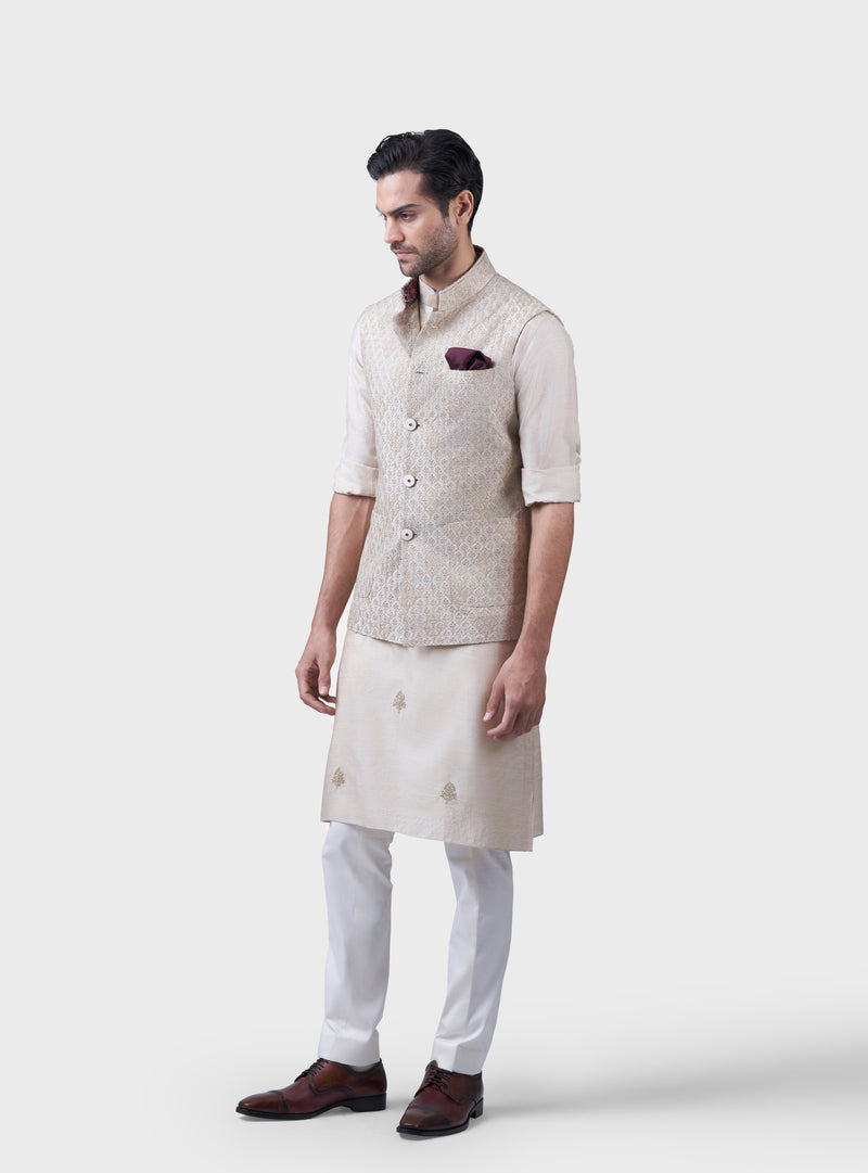 THE INTERSPERSED BUTTI WAISTCOAT