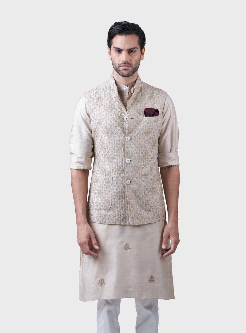 THE INTERSPERSED BUTTI WAISTCOAT