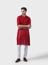 THE GILDED SCARLET KURTA