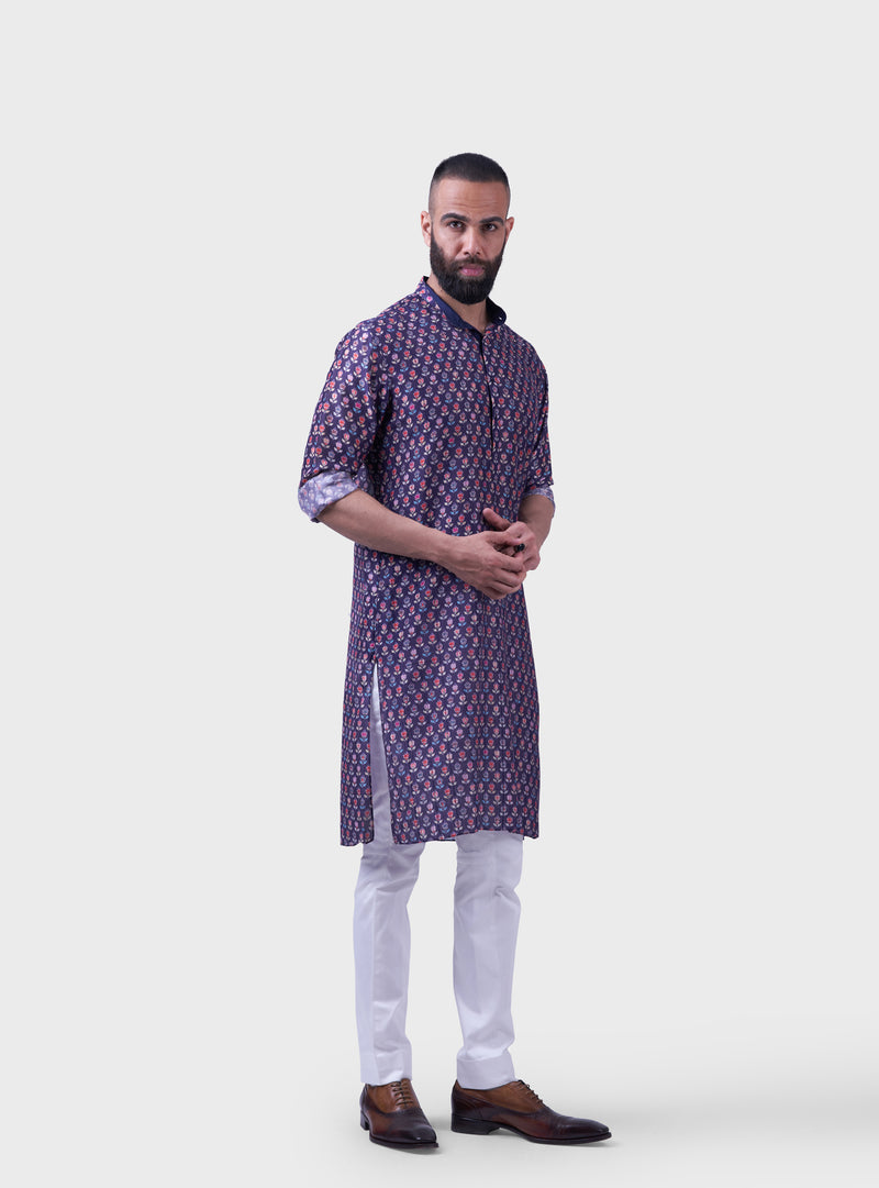 THE PRINTED JHAROKHA BUTTI KURTA