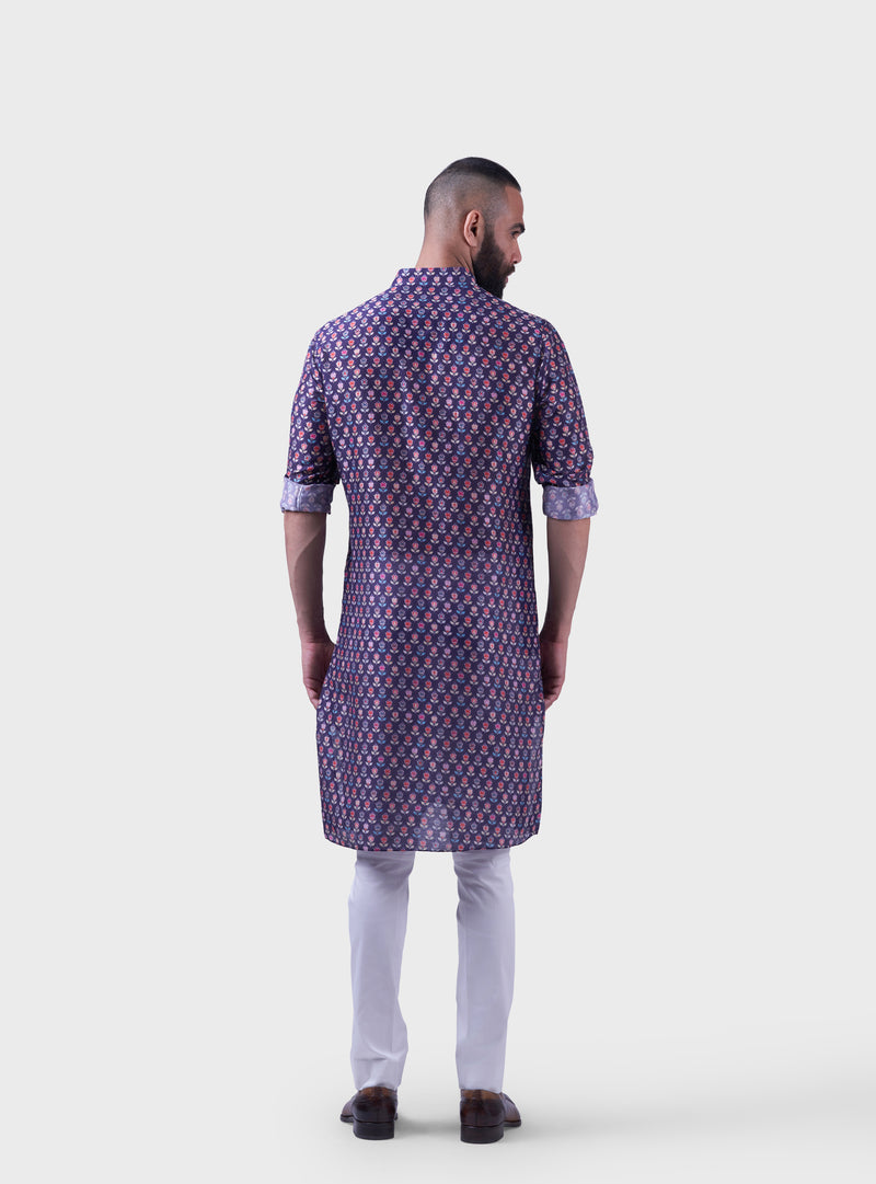 THE PRINTED JHAROKHA BUTTI KURTA