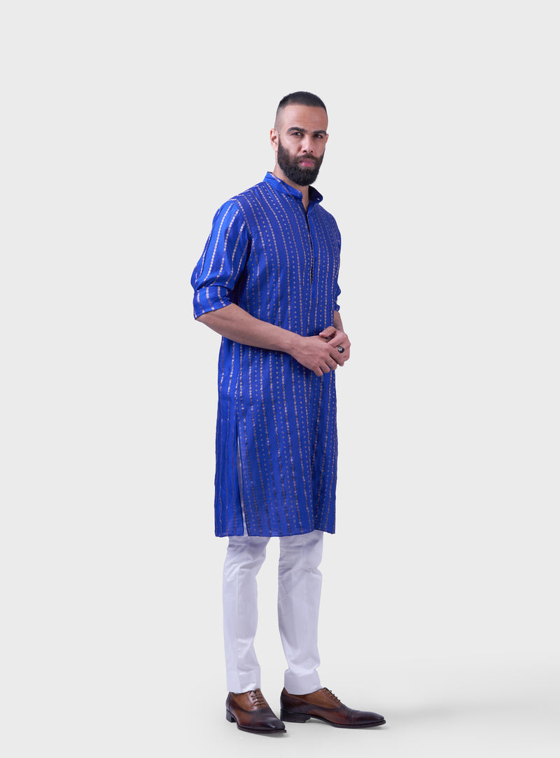 THE ULTRAVIOLET ZARI KURTA