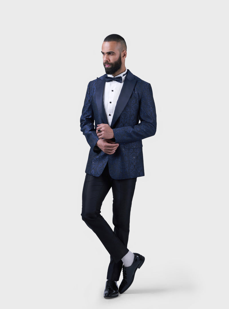 THE MIDNIGHT FLORET TUXEDO JACKET