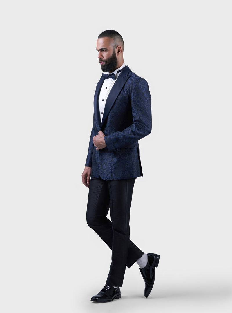 THE MIDNIGHT FLORET TUXEDO JACKET