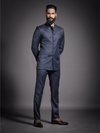 GREY WOOL BANDHGALA SUIT