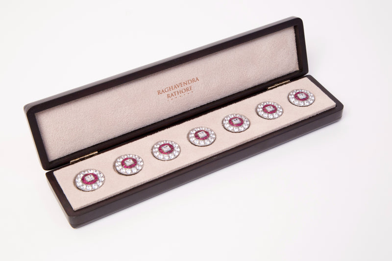 SILVER ACHKAN BUTTON SETS