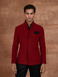 THE BLOOD-RED BANDGALA JACKET