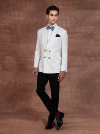 WHITE DOUBLE-BREAST DINNER JACKET