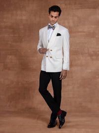 WHITE DOUBLE-BREAST DINNER JACKET