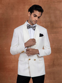 WHITE DOUBLE-BREAST DINNER JACKET