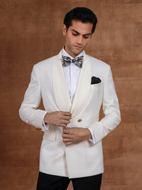 WHITE DOUBLE-BREAST DINNER JACKET