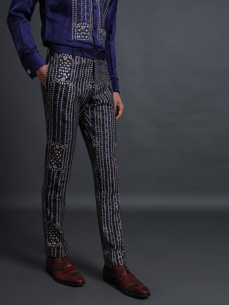 EMBROIDERED TROUSERS