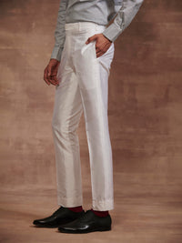 SILK TAPERED TROUSER