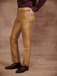 SILK TAPERED TROUSER