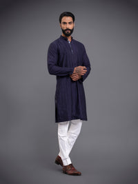 LINEAR EMBROIDERED KURTA