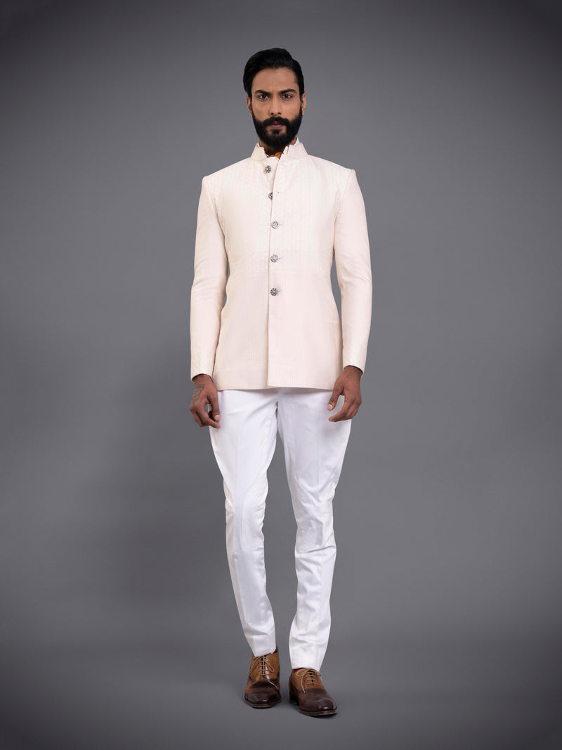 IVORY BANDHGALA JACKET