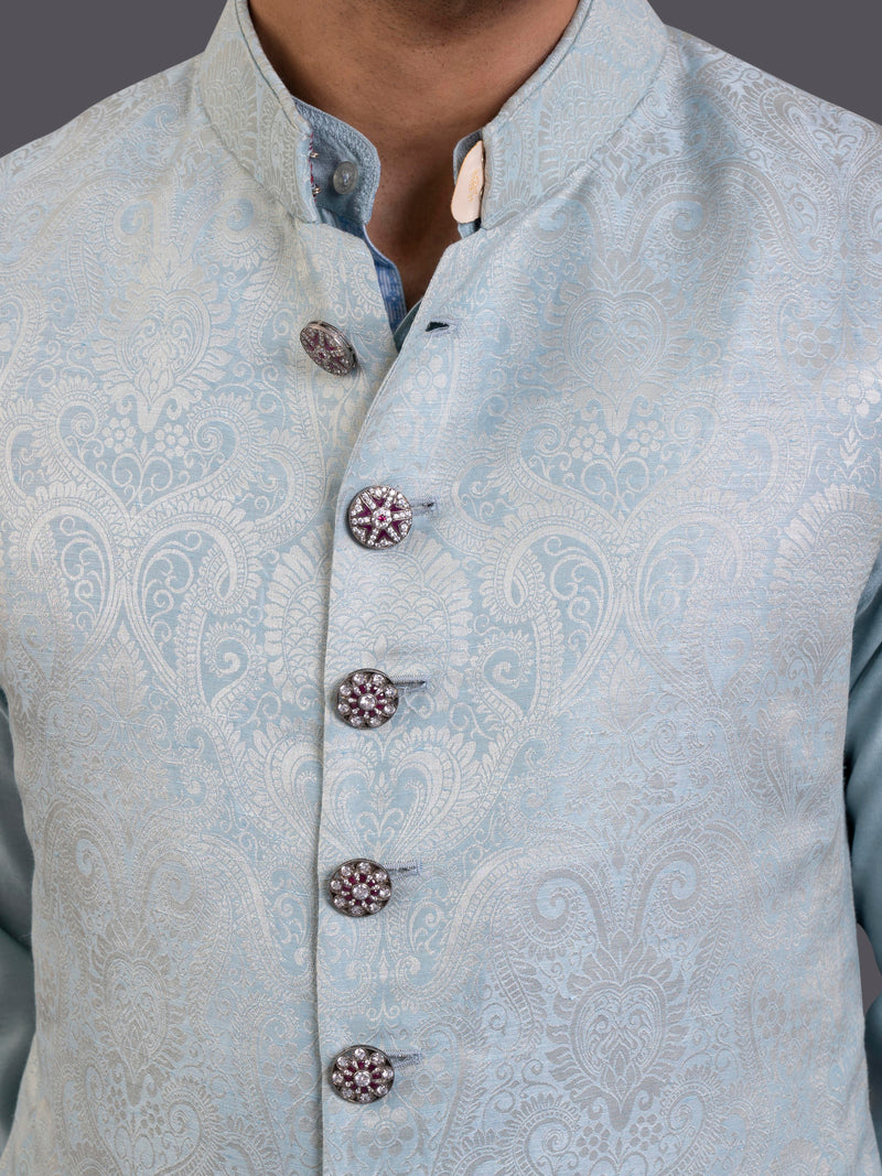 PAISLEY LONG JACQUARD WAISTCOAT