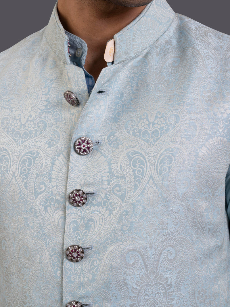 PAISLEY LONG JACQUARD WAISTCOAT