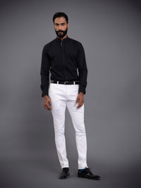 PANELLED BAND COLLAR SHIRT