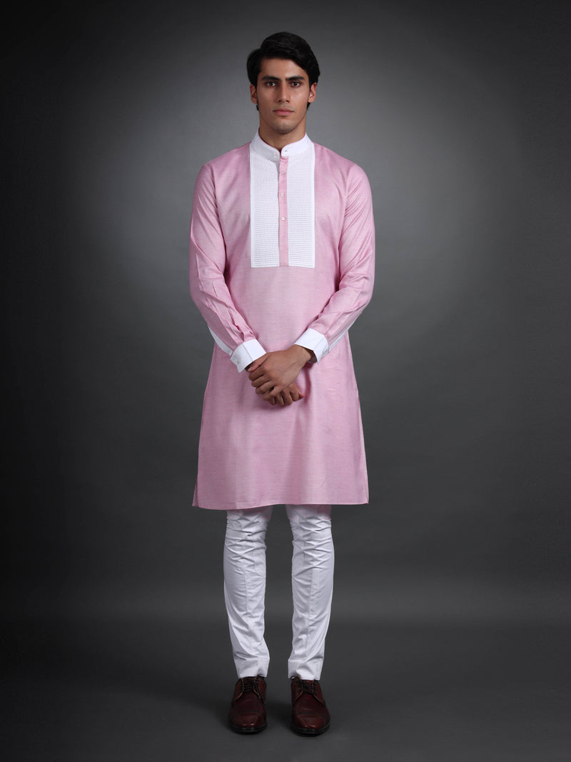 PINK COTTON KURTA