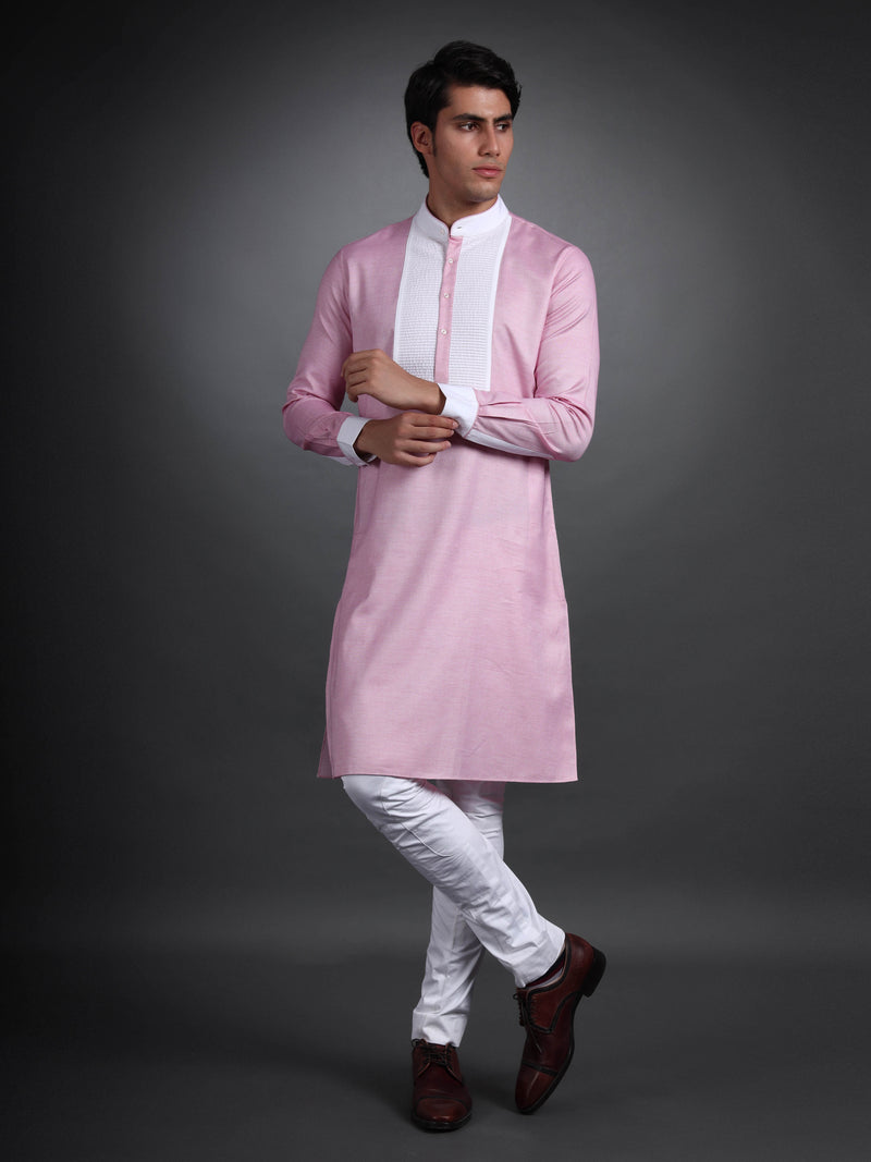 PINK COTTON KURTA