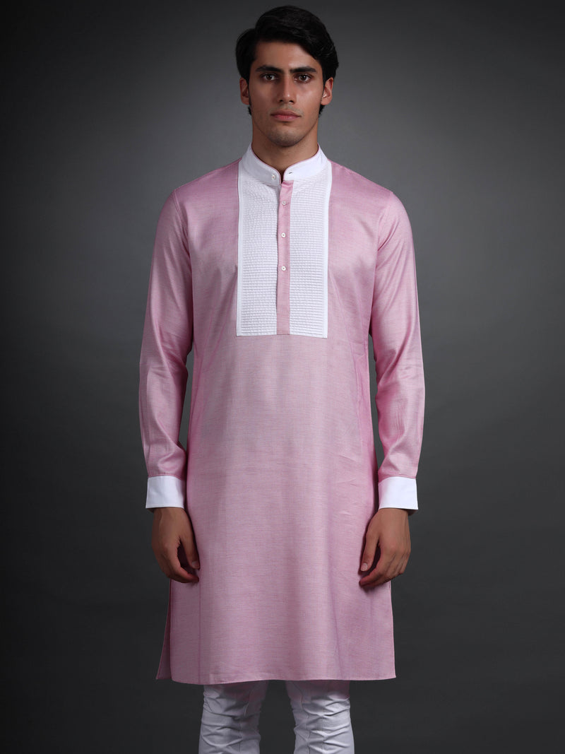 PINK COTTON KURTA