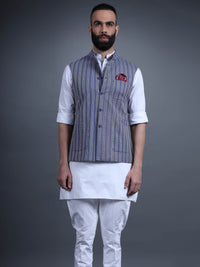 GREY COTTON WAISTCOAT