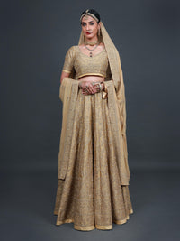 GOLD FOIL LEHENGA SET