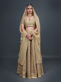 GOLD FOIL LEHENGA SET