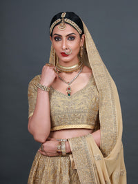 GOLD FOIL LEHENGA SET